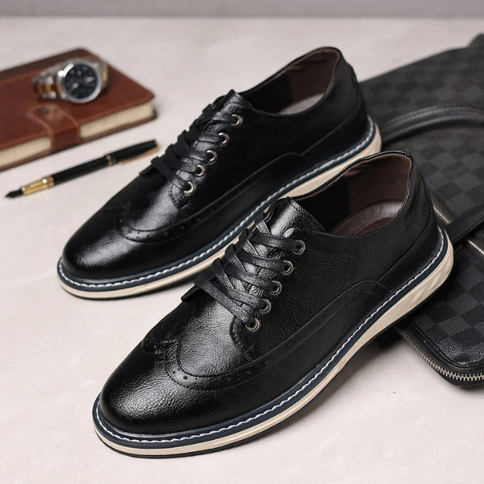 Der Brogue Ægte Lædersneaker – Stilfuld og Komfortabel