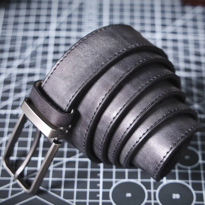 Full-grain leather belt from Buckhorn for an elegant and durable look