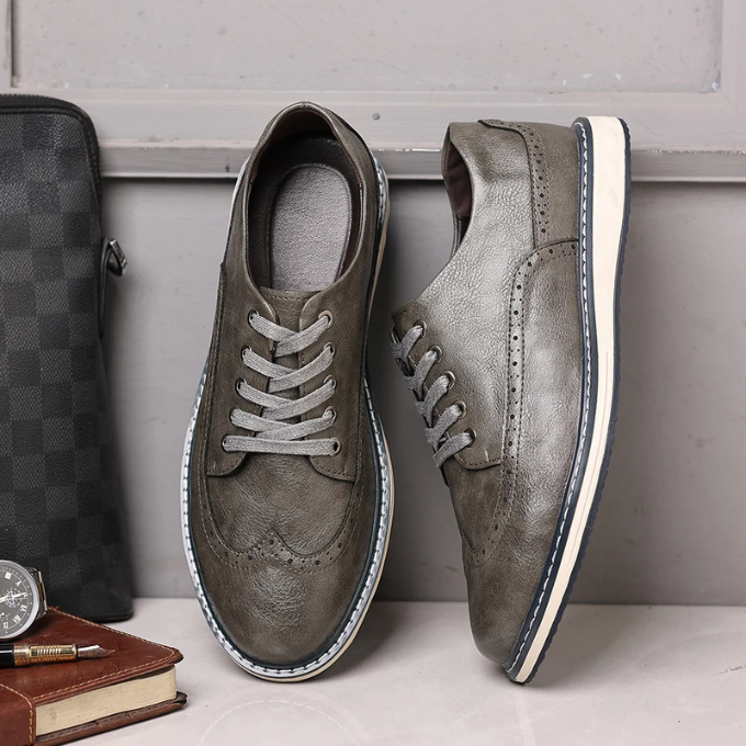 Der Brogue Ægte Lædersneaker – Stilfuld og Komfortabel