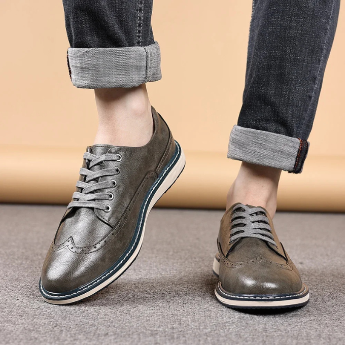 Der Brogue Ægte Lædersneaker – Stilfuld og Komfortabel