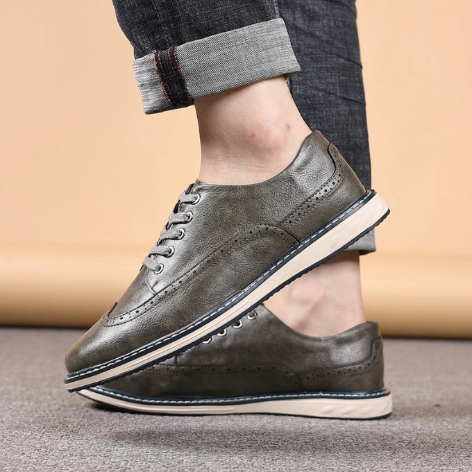 Der Brogue Ægte Lædersneaker – Stilfuld og Komfortabel
