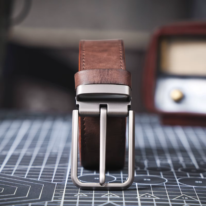 Full-grain leather belt from Buckhorn for an elegant and durable look