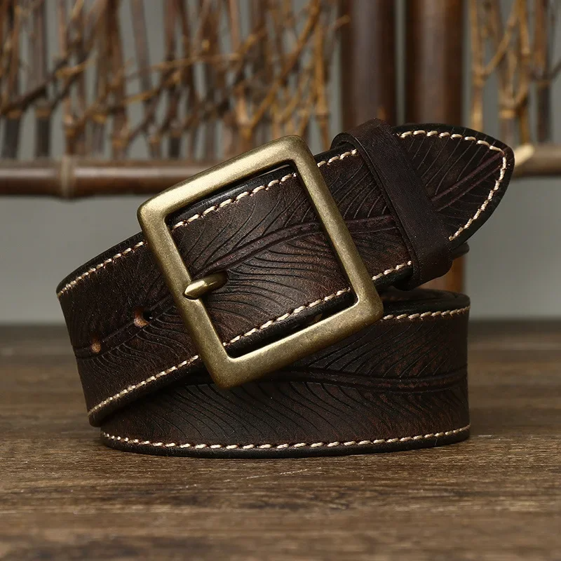 Genuine leather belt Heritage made of cowhide