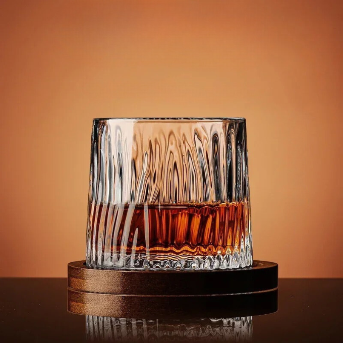 Stylish men's whiskey glass