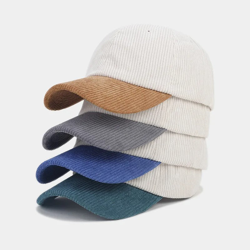 Linen hat in velour, classic and elegant fit