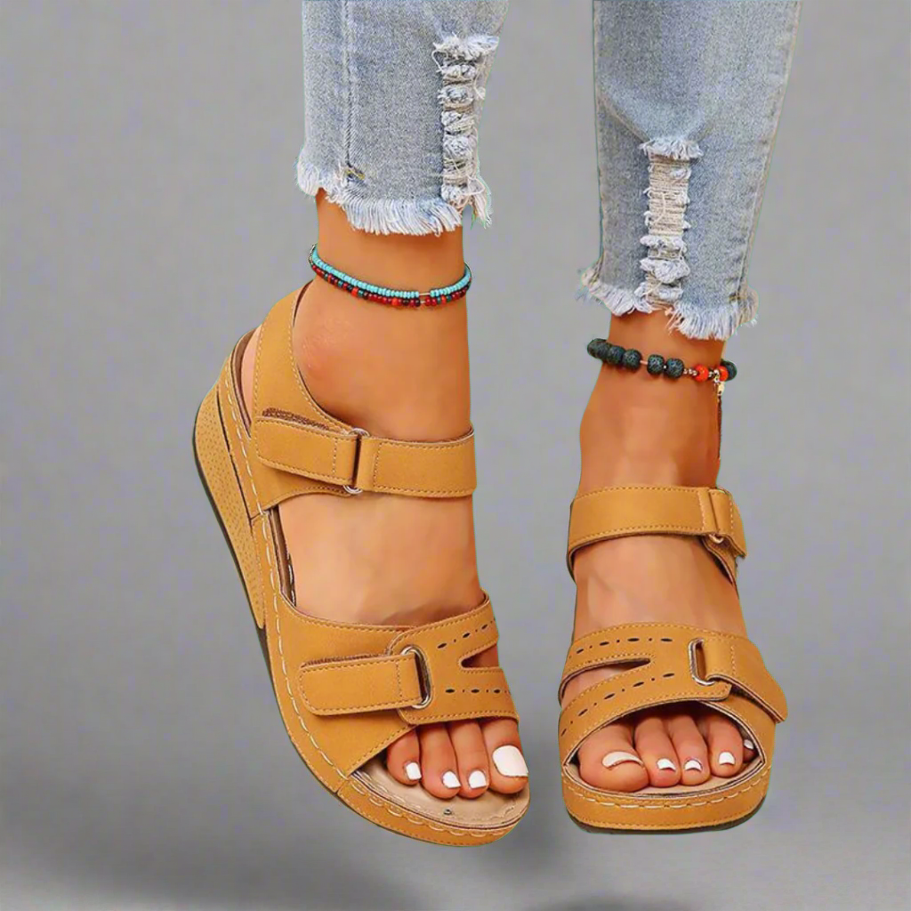 Gudula | Elegante Orthopædiske Sandaler i Blødt Materiale