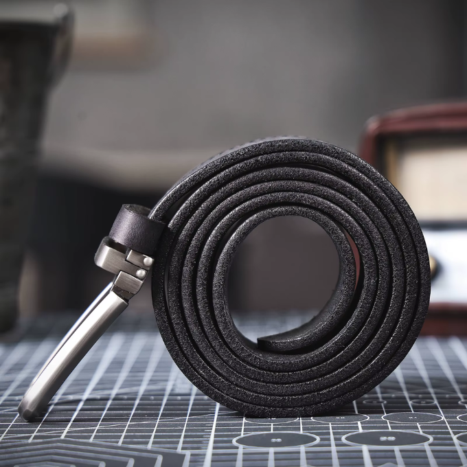 Full-grain leather belt from Buckhorn for an elegant and durable look