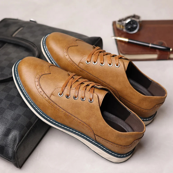 Der Brogue Ægte Lædersneaker – Stilfuld og Komfortabel