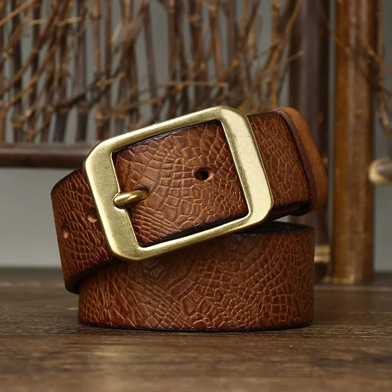 Handmade handmade leather cowhide belt