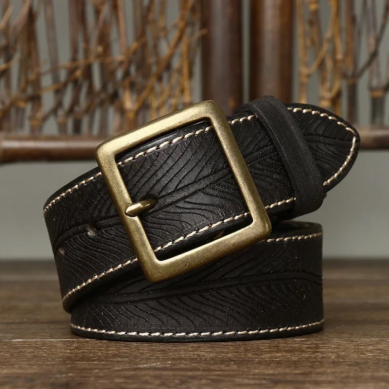 Genuine leather belt Heritage made of cowhide