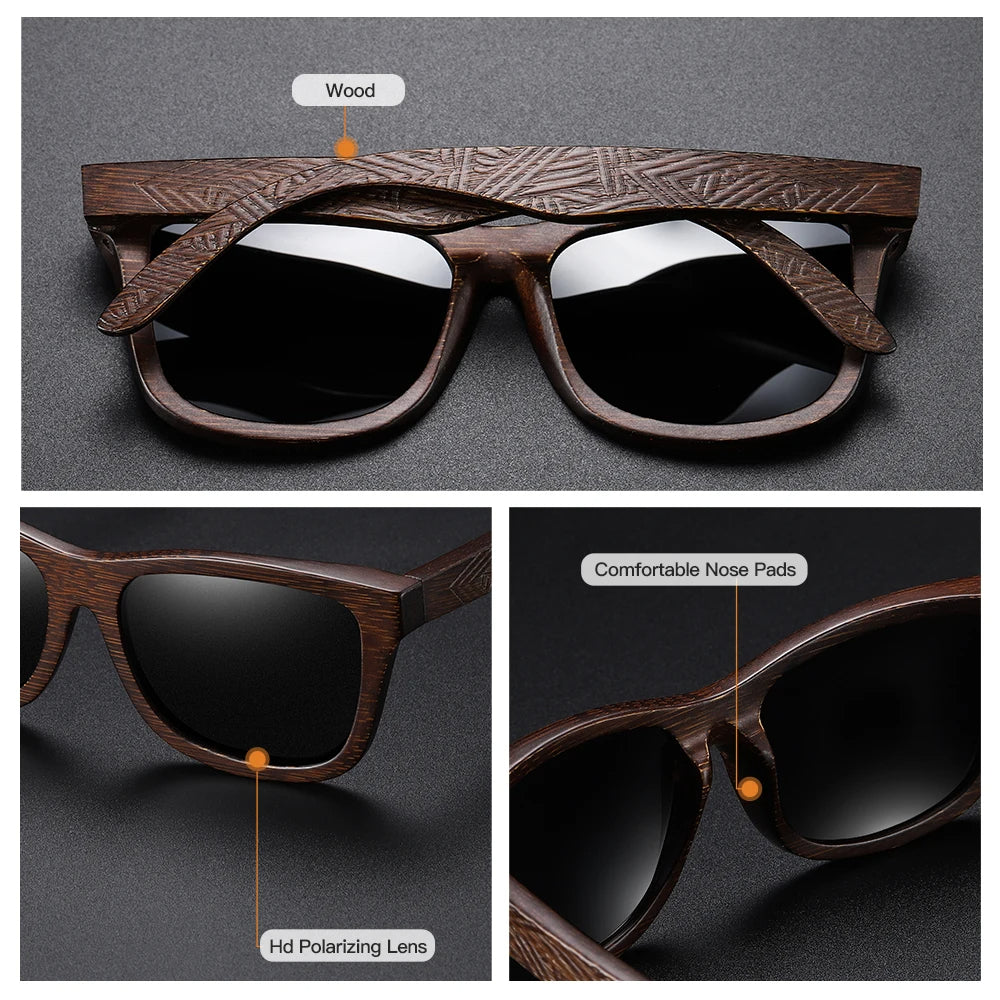 Bamboo sunglasses Ethan - Sustainable style & timeless elegance