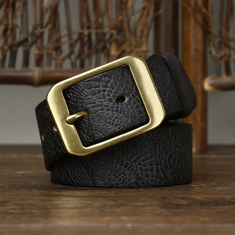 Handmade handmade leather cowhide belt