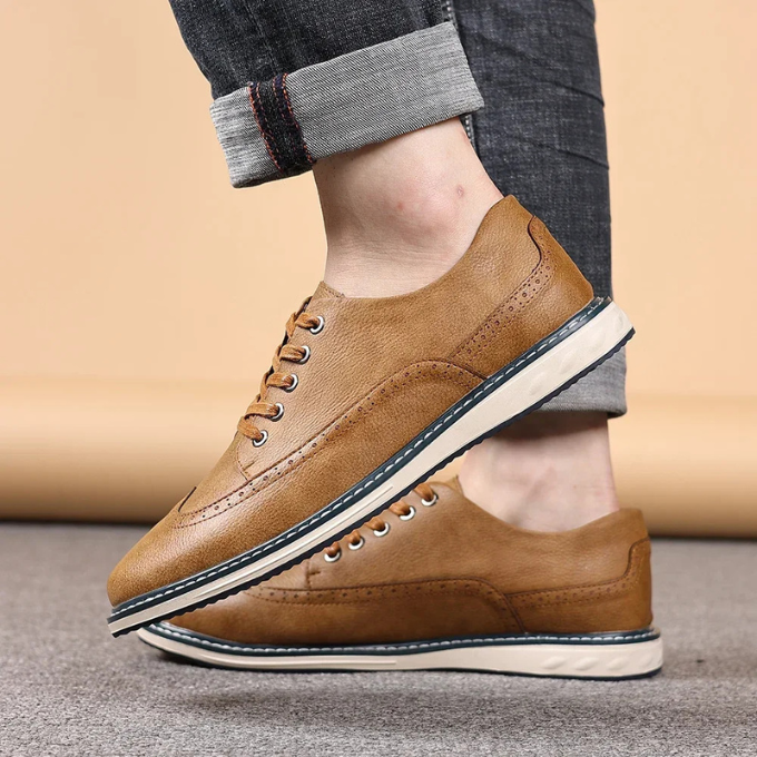 Der Brogue Ægte Lædersneaker – Stilfuld og Komfortabel
