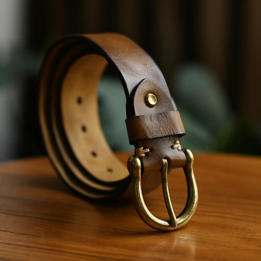 Harrison Men's Leather Belt in 100% Beef Leather