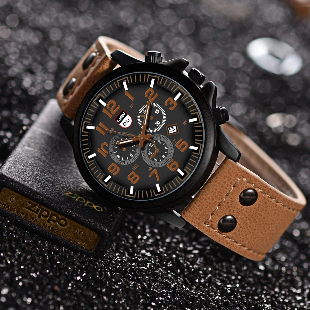 Cowhide leather watch from Fieldline Elegance and durability