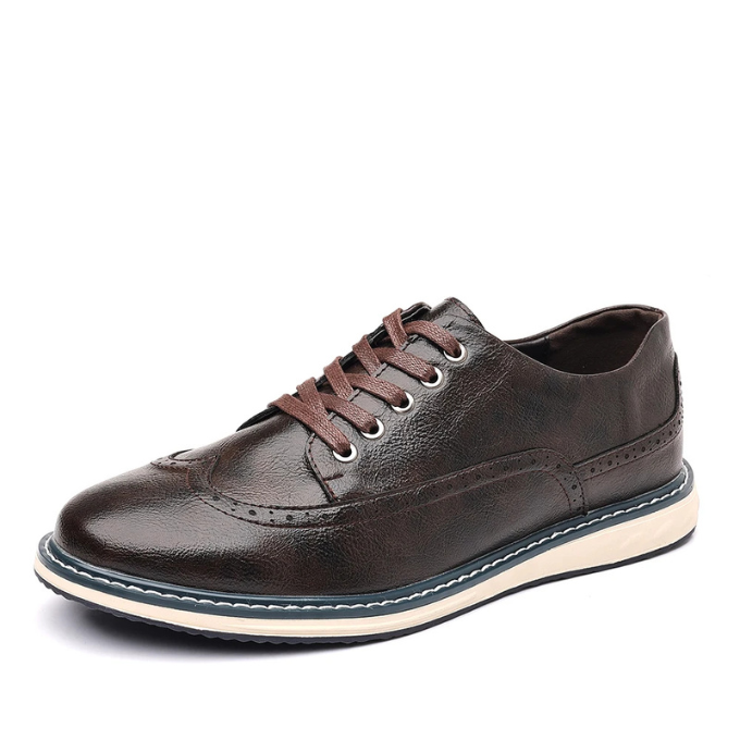 Der Brogue Ægte Lædersneaker – Stilfuld og Komfortabel