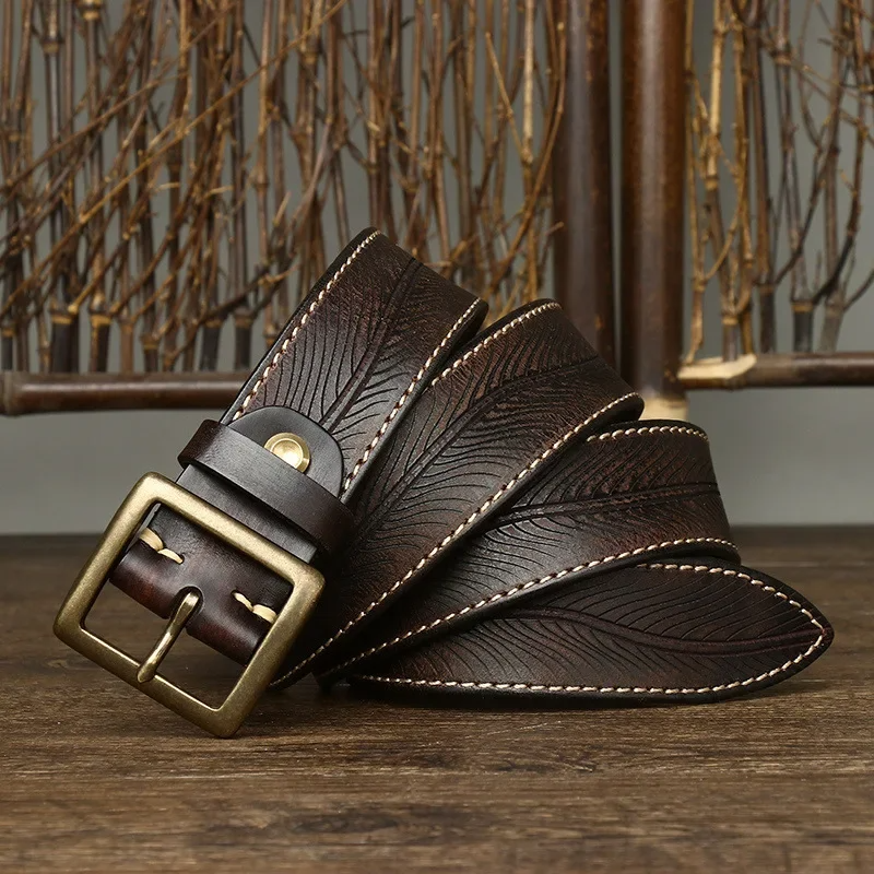 Genuine leather belt Heritage made of cowhide
