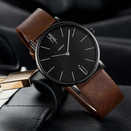 Luxury watch in cowhide leather from Sterling to ensure elegance and quality