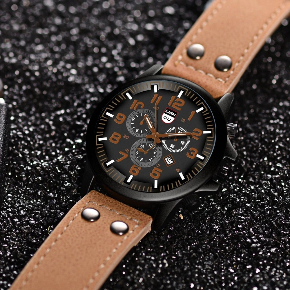 Cowhide leather watch from Fieldline Elegance and durability