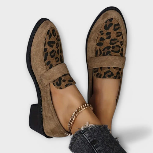Karla | Elegant Women's Boots with Leopard Print