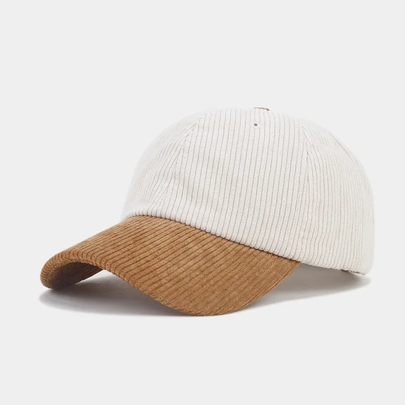 Linen hat in velour, classic and elegant fit