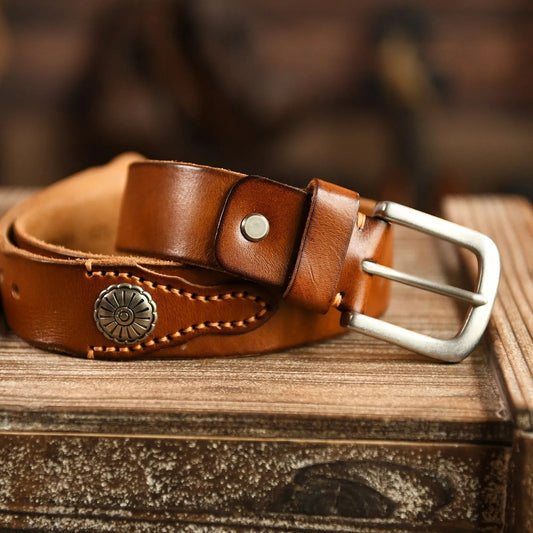 Sierra Heritage 100% fulgrilinear leather belt for a durable and elegant style