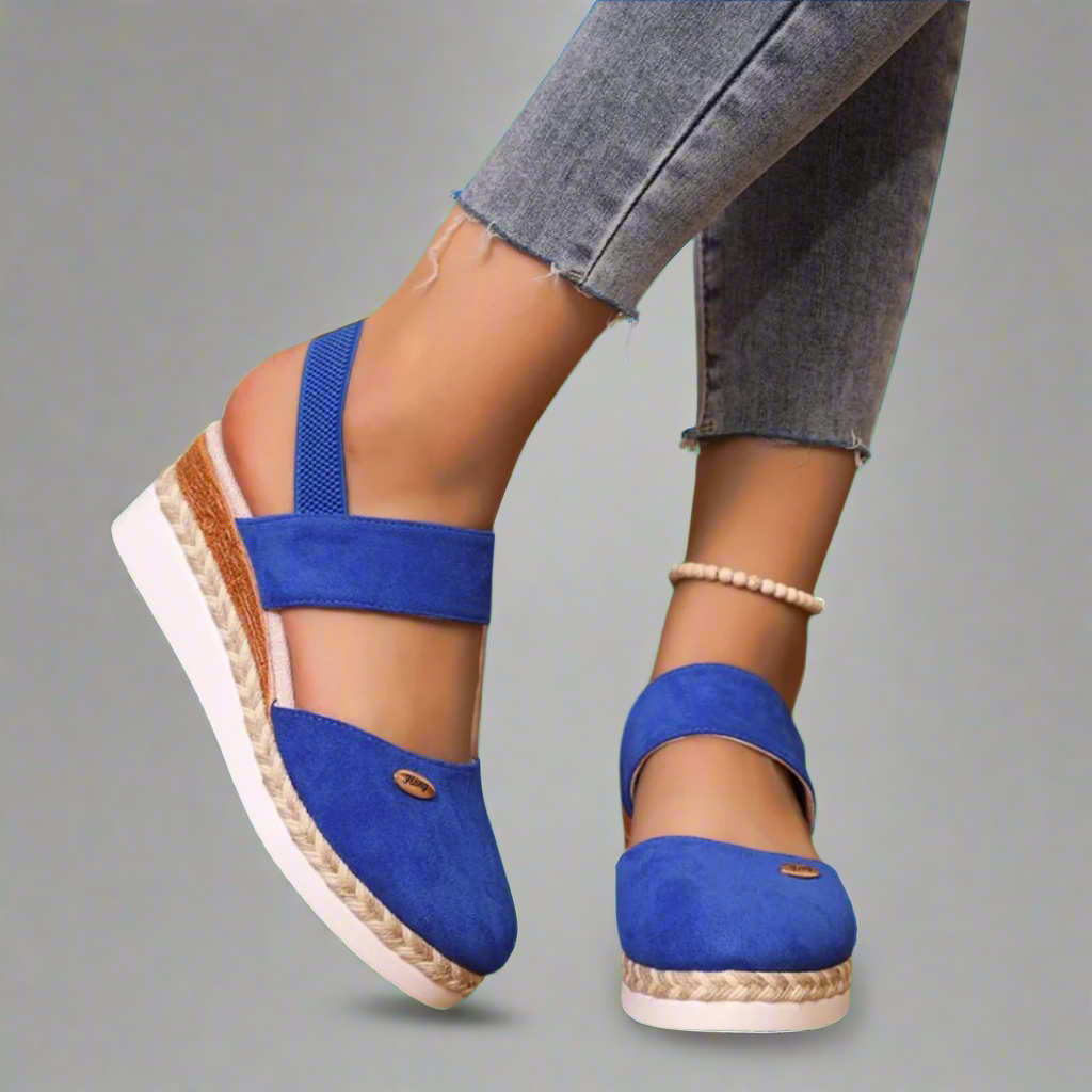 Gitta | Plus-Size Wedge Sandals – Comfortable and Versatile