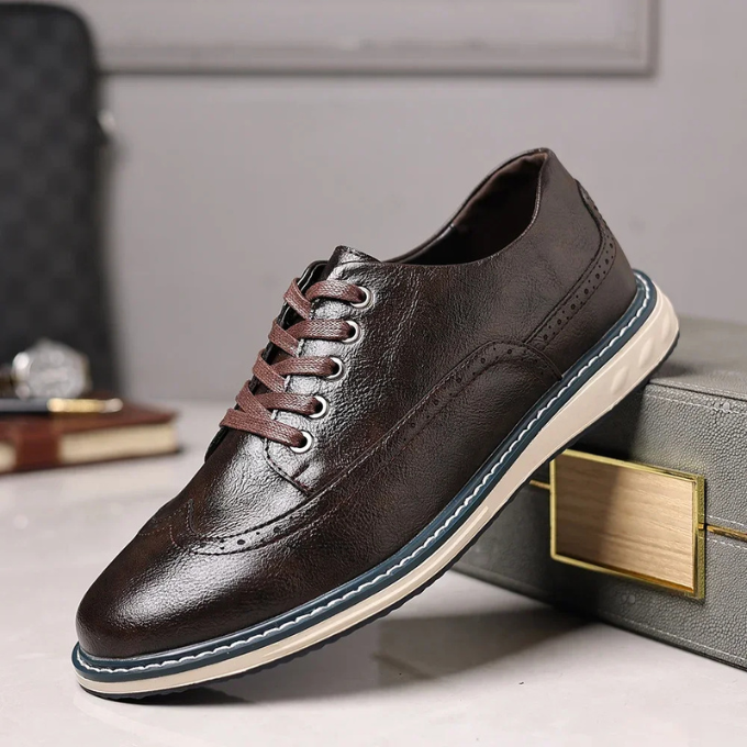 Der Brogue Ægte Lædersneaker – Stilfuld og Komfortabel