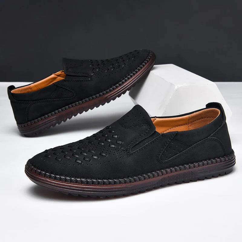 Carter James Premium Ægte Læder Loafer til Elegant Komfort