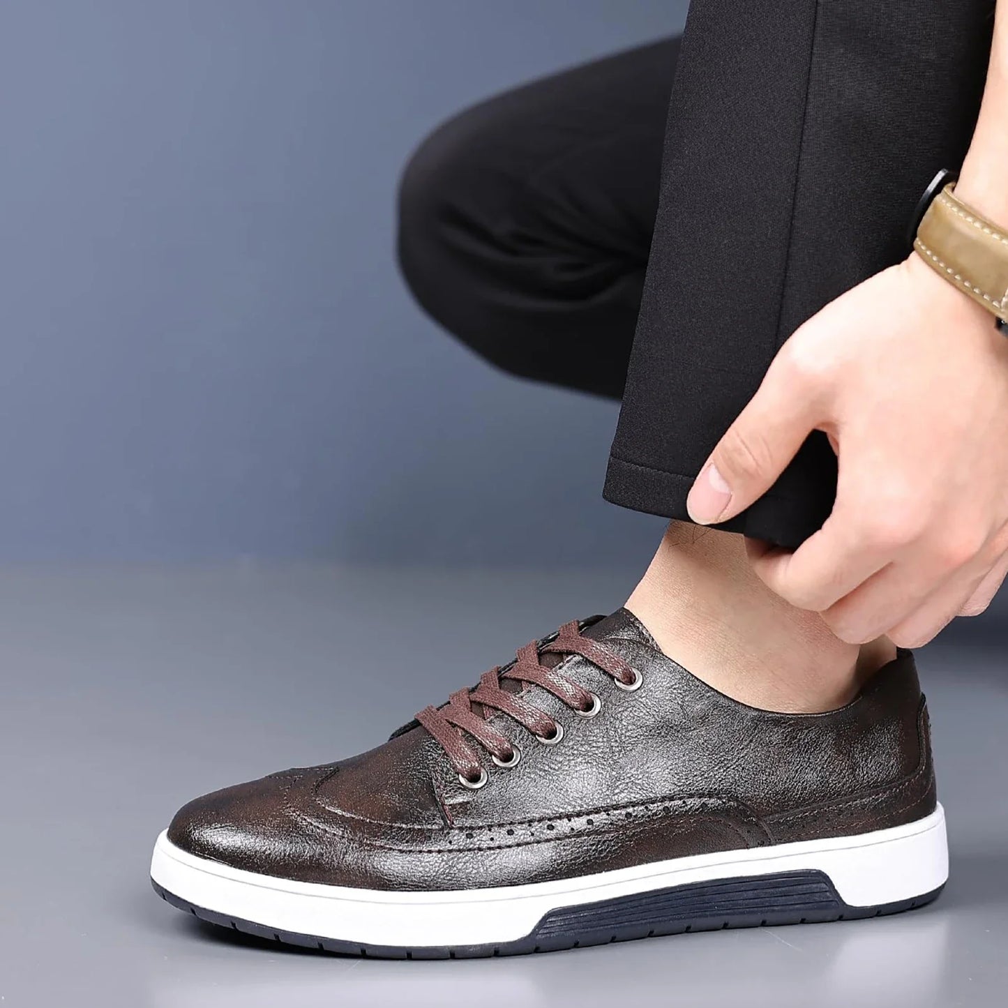 Metro Brogue sneakers – Super tilbud: Køb én, få to GRATIS!