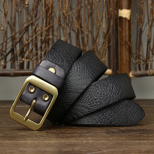 Handmade handmade leather cowhide belt