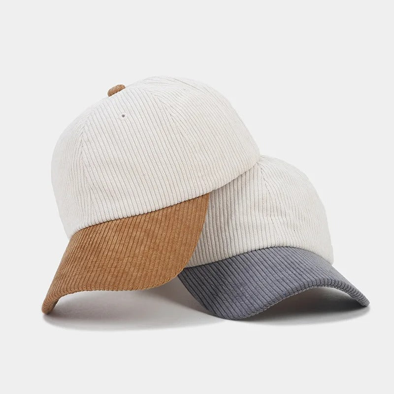 Linen hat in velour, classic and elegant fit