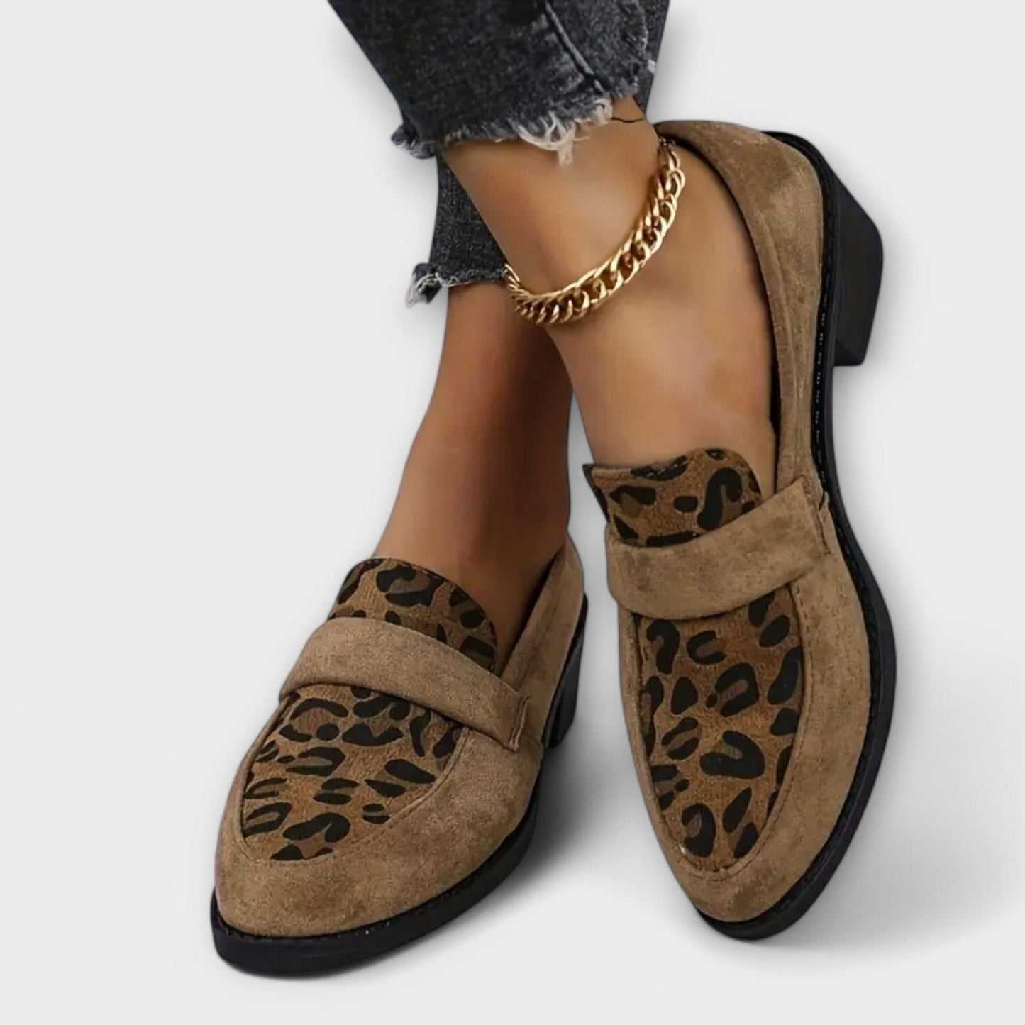 Karla | Elegant Women's Boots with Leopard Print