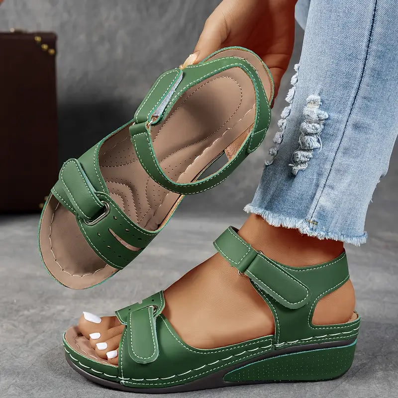 Tilde™ ortopædiske sandaler med kilehæl