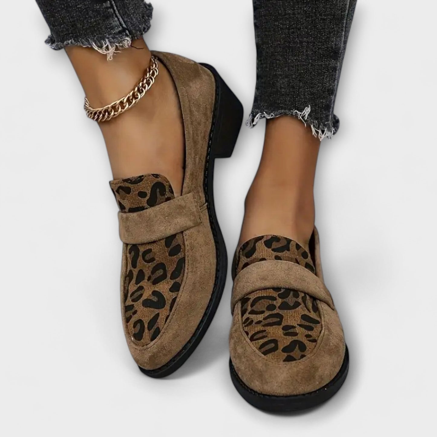 Karla | Elegant Women's Boots with Leopard Print