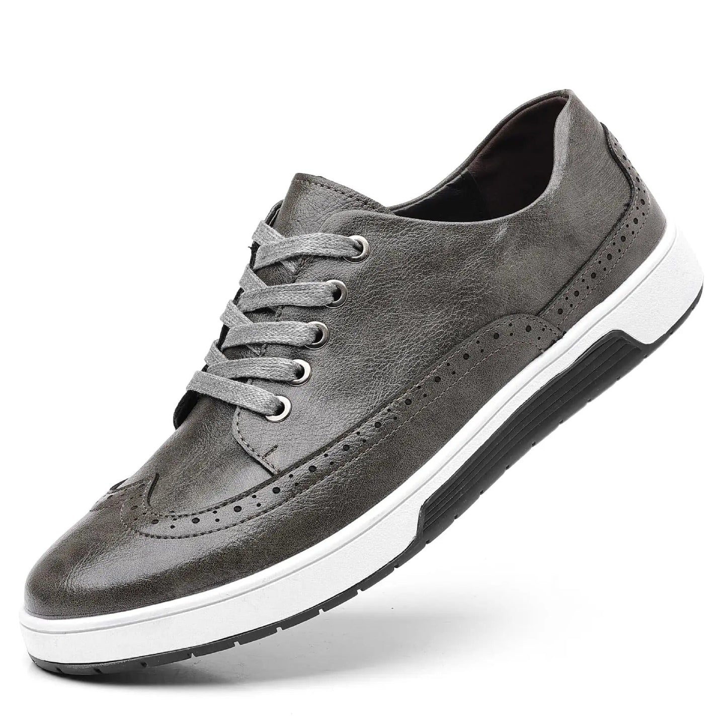 Brogue-stil sneakers til et trendy og komfortabelt look