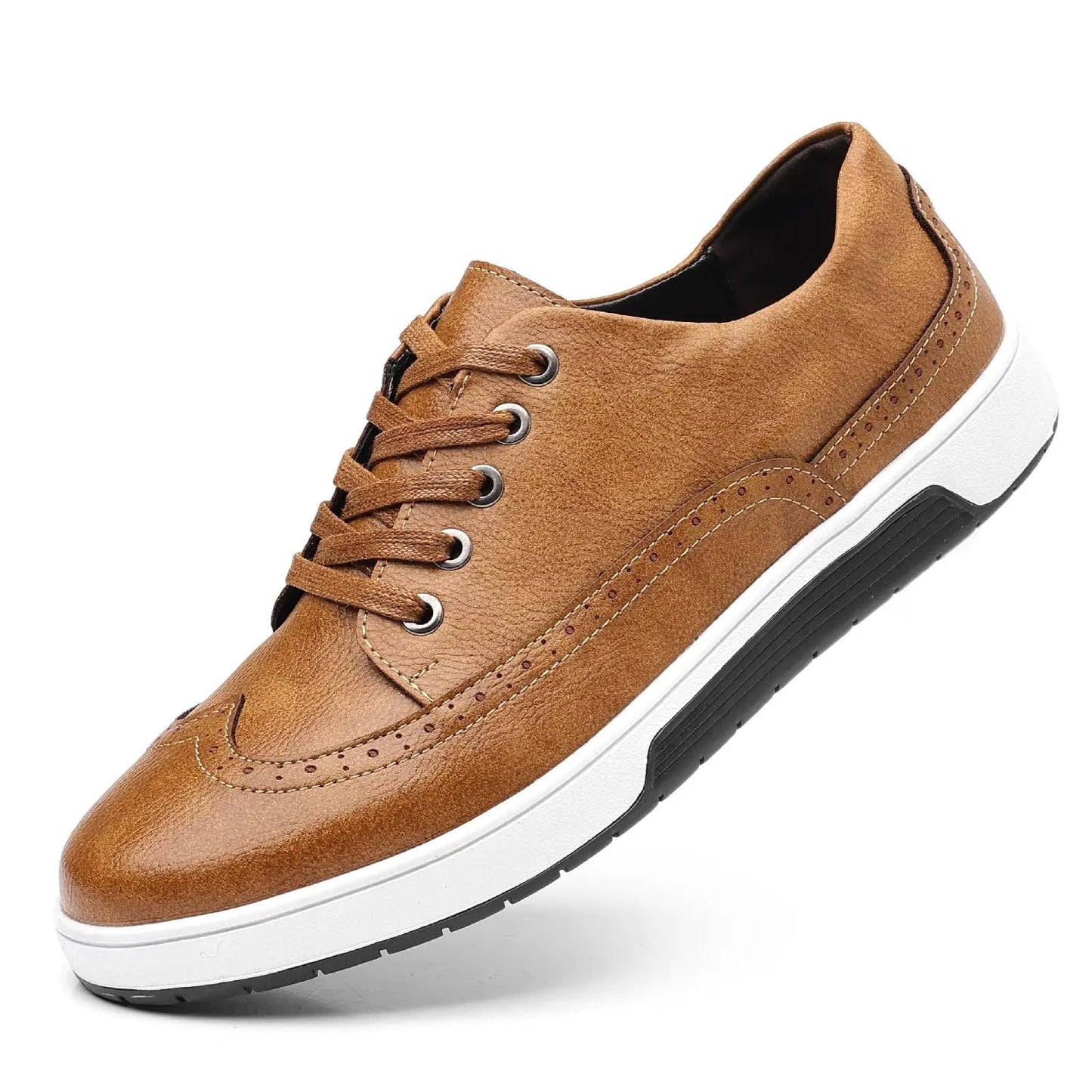 Brogue-stil sneakers til et trendy og komfortabelt look