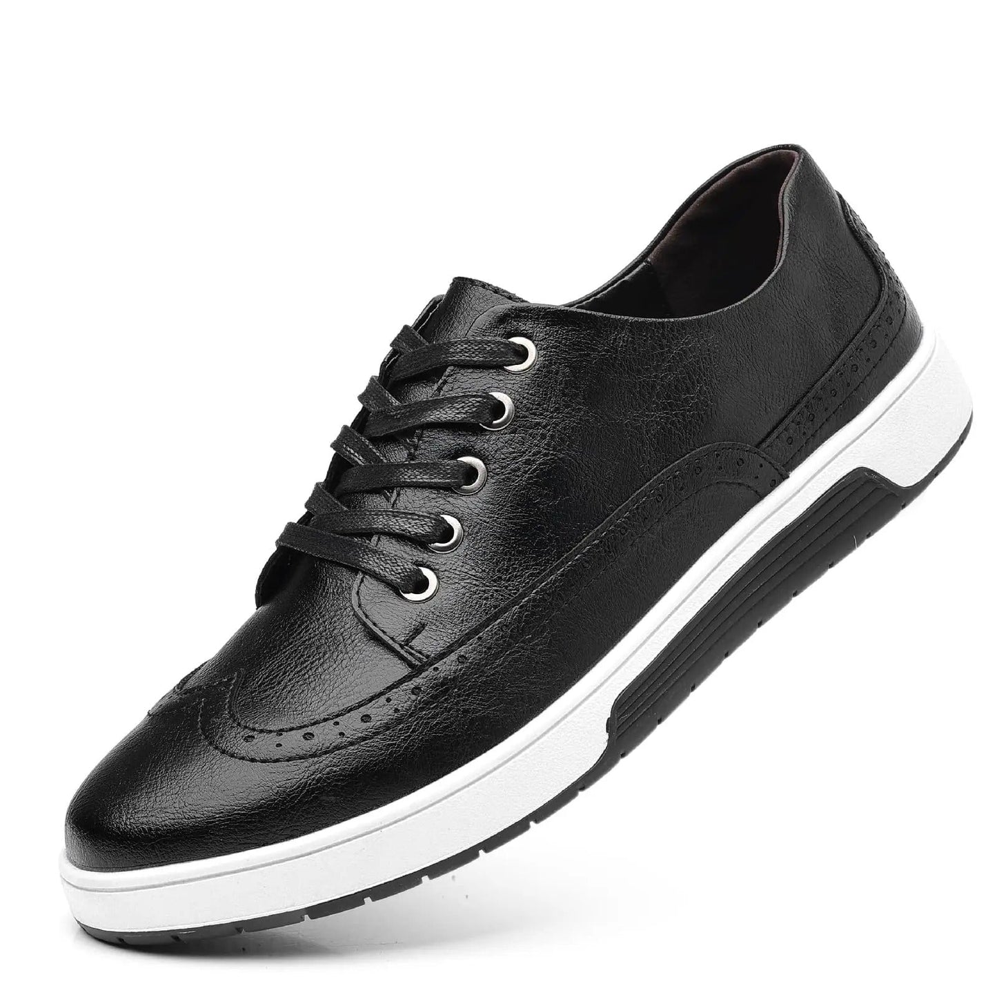 Brogue-stil sneakers til et trendy og komfortabelt look