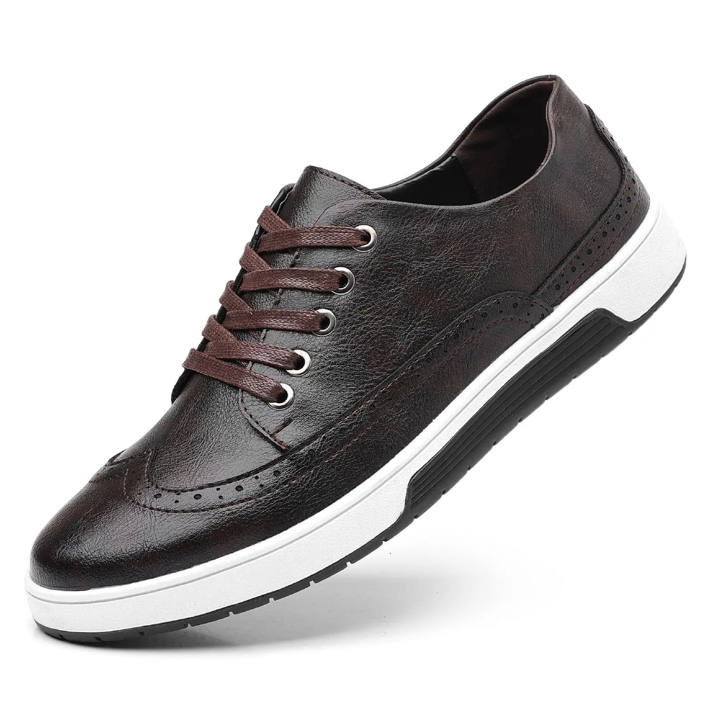 Brogue-stil sneakers til et trendy og komfortabelt look