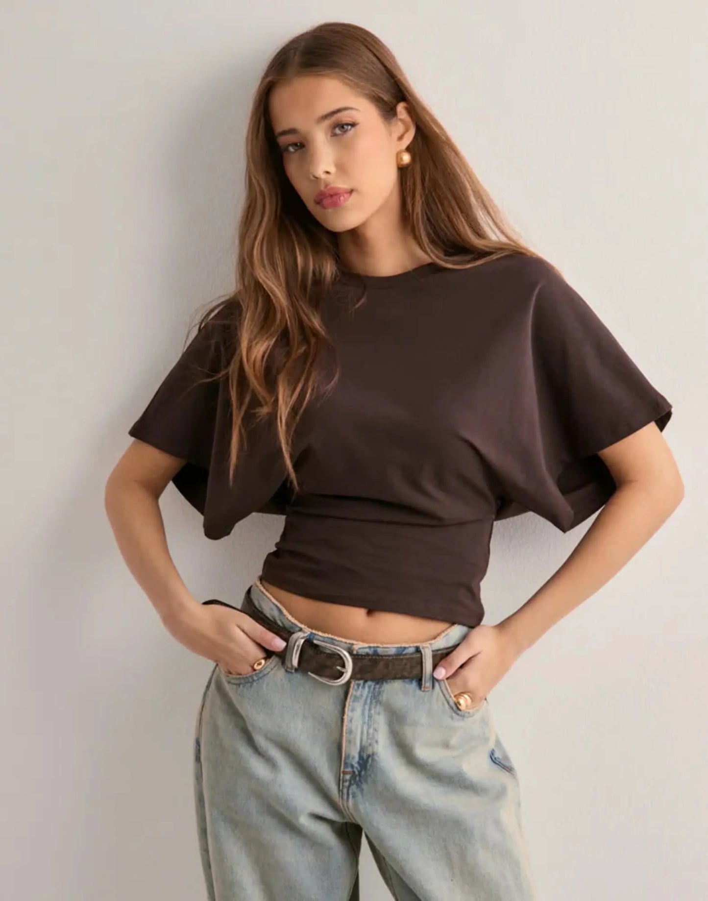 Floreva - Top with wide sleeves