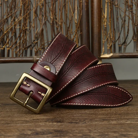 Genuine leather belt Heritage made of cowhide