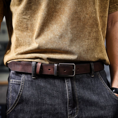 Vollnarbenledergürtel von Buckhorn für einen eleganten und langlebigen Look