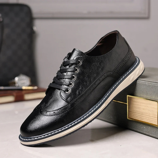 Der Brogue Ægte Lædersneaker – Stilfuld og Komfortabel