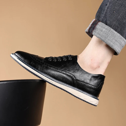 Der Brogue Ægte Lædersneaker – Stilfuld og Komfortabel