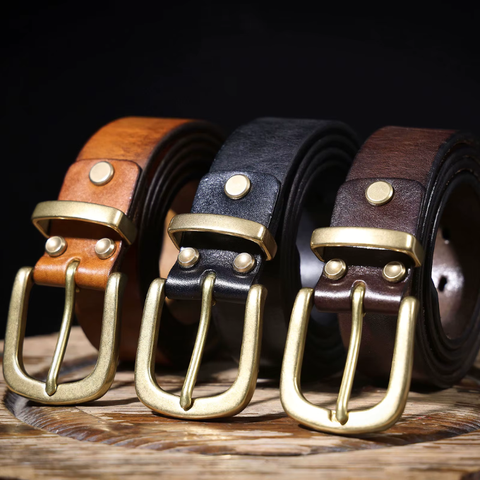 Harlan full grain leather belt for an elegant and durable look