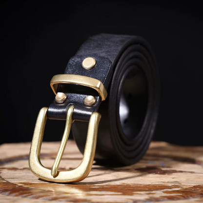 Harlan full grain leather belt for an elegant and durable look