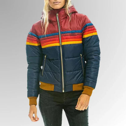 Taylor™ | Elegant og komfortabel retro stribet quiltet jakke