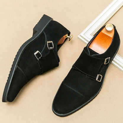 Duke chukka sko i velour med monk strap til et elegant og sofistikeret look