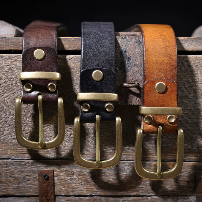 Harlan full grain leather belt for an elegant and durable look