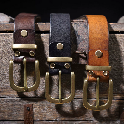 Harlan full grain leather belt for an elegant and durable look